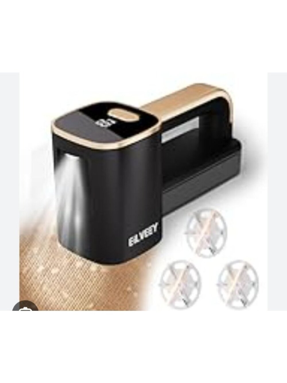 Eilveey Rechargeable Lint Remover 6-Blade Head & LED Display Clothes & Furniture